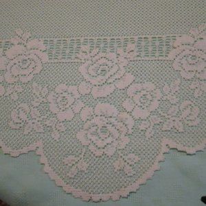 Lace Mantle Scarf - English Rose